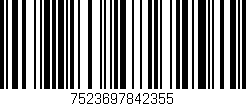 Código de barras (EAN, GTIN, SKU, ISBN): '7523697842355'