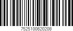 Código de barras (EAN, GTIN, SKU, ISBN): '7525100620208'