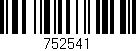 Código de barras (EAN, GTIN, SKU, ISBN): '752541'