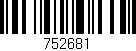 Código de barras (EAN, GTIN, SKU, ISBN): '752681'