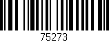 Código de barras (EAN, GTIN, SKU, ISBN): '75273'