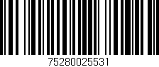 Código de barras (EAN, GTIN, SKU, ISBN): '75280025531'