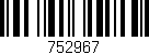 Código de barras (EAN, GTIN, SKU, ISBN): '752967'