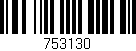 Código de barras (EAN, GTIN, SKU, ISBN): '753130'