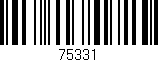 Código de barras (EAN, GTIN, SKU, ISBN): '75331'