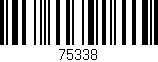 Código de barras (EAN, GTIN, SKU, ISBN): '75338'
