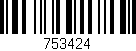 Código de barras (EAN, GTIN, SKU, ISBN): '753424'