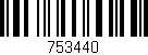 Código de barras (EAN, GTIN, SKU, ISBN): '753440'