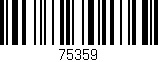 Código de barras (EAN, GTIN, SKU, ISBN): '75359'