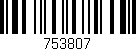 Código de barras (EAN, GTIN, SKU, ISBN): '753807'