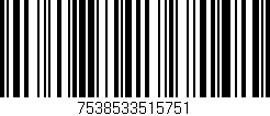Código de barras (EAN, GTIN, SKU, ISBN): '7538533515751'