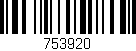 Código de barras (EAN, GTIN, SKU, ISBN): '753920'