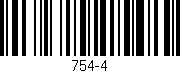 Código de barras (EAN, GTIN, SKU, ISBN): '754-4'
