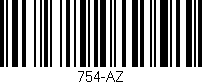 Código de barras (EAN, GTIN, SKU, ISBN): '754-AZ'