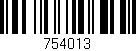 Código de barras (EAN, GTIN, SKU, ISBN): '754013'