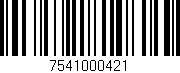 Código de barras (EAN, GTIN, SKU, ISBN): '7541000421'