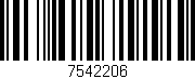 Código de barras (EAN, GTIN, SKU, ISBN): '7542206'