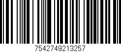 Código de barras (EAN, GTIN, SKU, ISBN): '7542749213257'