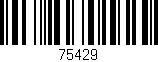 Código de barras (EAN, GTIN, SKU, ISBN): '75429'