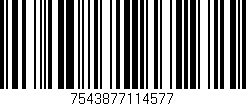 Código de barras (EAN, GTIN, SKU, ISBN): '7543877114577'