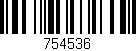Código de barras (EAN, GTIN, SKU, ISBN): '754536'