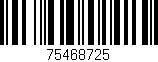 Código de barras (EAN, GTIN, SKU, ISBN): '75468725'