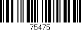 Código de barras (EAN, GTIN, SKU, ISBN): '75475'