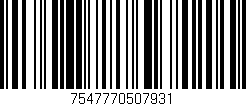 Código de barras (EAN, GTIN, SKU, ISBN): '7547770507931'