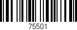 Código de barras (EAN, GTIN, SKU, ISBN): '75501'