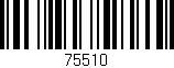 Código de barras (EAN, GTIN, SKU, ISBN): '75510'