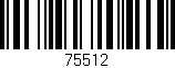 Código de barras (EAN, GTIN, SKU, ISBN): '75512'