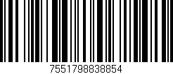 Código de barras (EAN, GTIN, SKU, ISBN): '7551798838854'