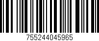 Código de barras (EAN, GTIN, SKU, ISBN): '755244045965'
