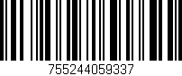 Código de barras (EAN, GTIN, SKU, ISBN): '755244059337'