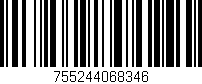 Código de barras (EAN, GTIN, SKU, ISBN): '755244068346'