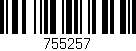 Código de barras (EAN, GTIN, SKU, ISBN): '755257'