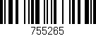 Código de barras (EAN, GTIN, SKU, ISBN): '755265'