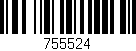 Código de barras (EAN, GTIN, SKU, ISBN): '755524'