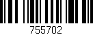 Código de barras (EAN, GTIN, SKU, ISBN): '755702'