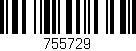 Código de barras (EAN, GTIN, SKU, ISBN): '755729'