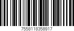 Código de barras (EAN, GTIN, SKU, ISBN): '7558118358917'