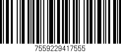 Código de barras (EAN, GTIN, SKU, ISBN): '7559229417555'