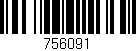 Código de barras (EAN, GTIN, SKU, ISBN): '756091'
