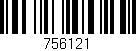 Código de barras (EAN, GTIN, SKU, ISBN): '756121'