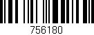 Código de barras (EAN, GTIN, SKU, ISBN): '756180'