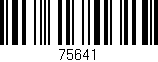 Código de barras (EAN, GTIN, SKU, ISBN): '75641'