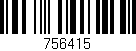 Código de barras (EAN, GTIN, SKU, ISBN): '756415'