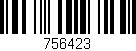 Código de barras (EAN, GTIN, SKU, ISBN): '756423'