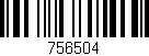 Código de barras (EAN, GTIN, SKU, ISBN): '756504'