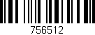 Código de barras (EAN, GTIN, SKU, ISBN): '756512'